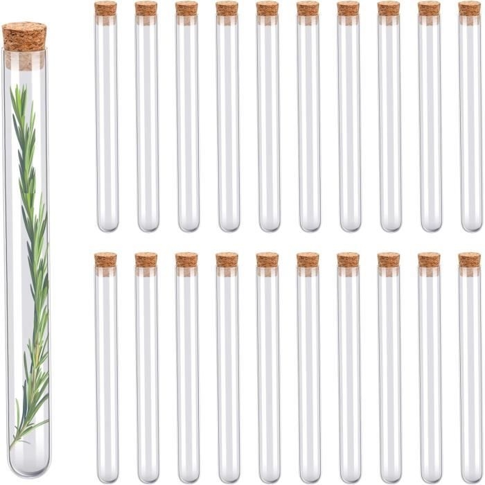 20 Glasreagenzgläser (32 Ml) Für Kandierte Mandeln, Süßigkeiten, Blumen Und Gewürze – Hochzeitsdekoration Und Gastgeschenke