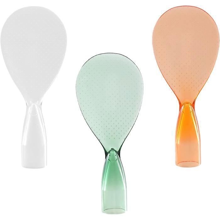 Set Mit 3 Antihaftbeschichteten Reislöffeln, Kochlöffel Für Reiskocher, Vertikale Reislöffel Im Japanischen Stil