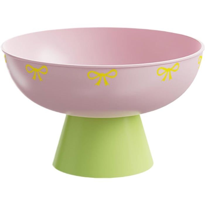 Obstteller, Trockenobstschale Mit Abtropffläche, Kreativer Abtropfkorb Als Tischdekoration, Rosa
