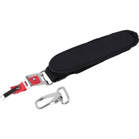 Fydun Trimmer-tragegurt, Verstellbarer Schwarzer Nylon-schultergurt Für Freischneider Mit Haken
