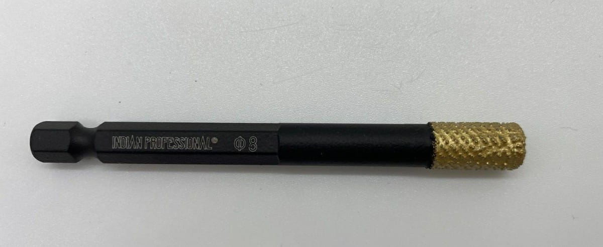 Diamond Crown Hex 8mm Trockenbohrung /indian Professional