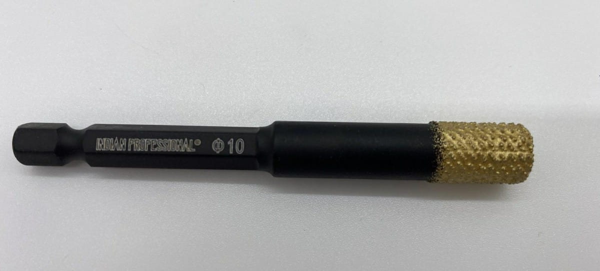 Diamond Crown Hex 10mm Trockenbohrung /indian Professional