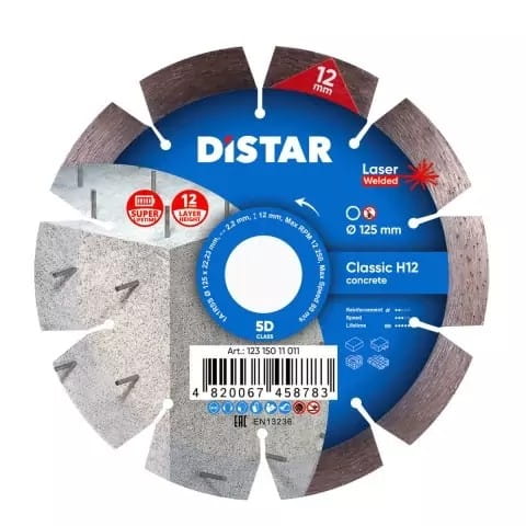 Distract Classic H12 Diamantklinge 125 X 2,2/1,3 X 22,23 Mm