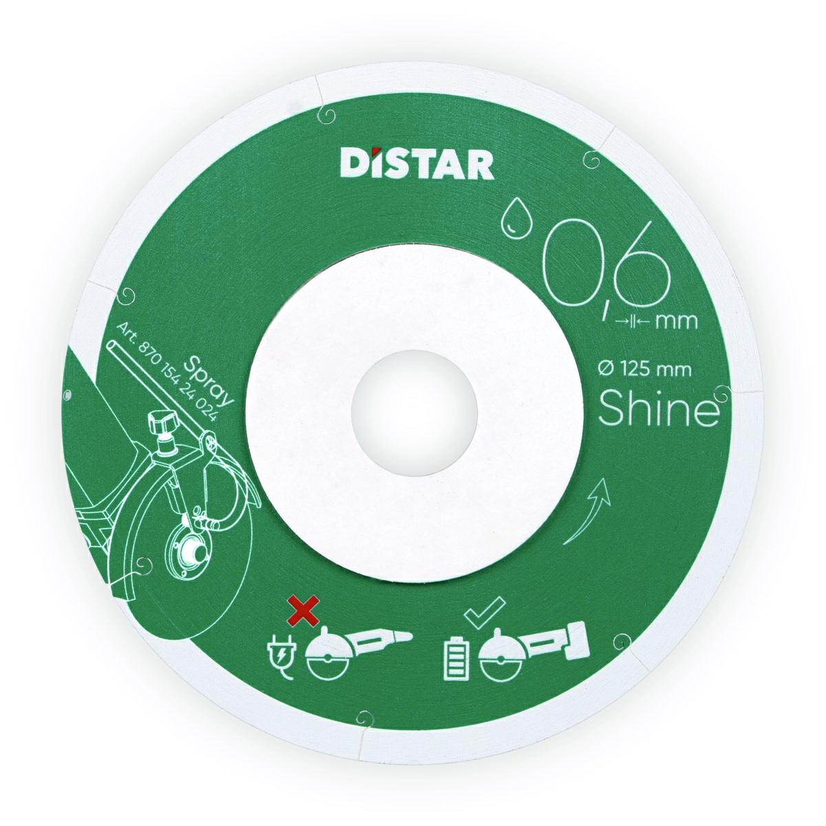 Distar Diamant-scheibenpolierscheibe, Glänzend, 125 X 0,6 X 22,23 Mm