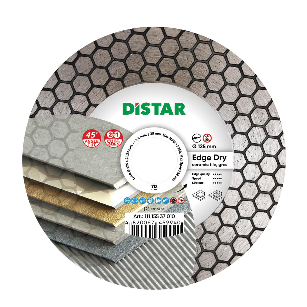 Edge Dry Diamanttrennscheibe 1251,62522,23 - Td-di 9940