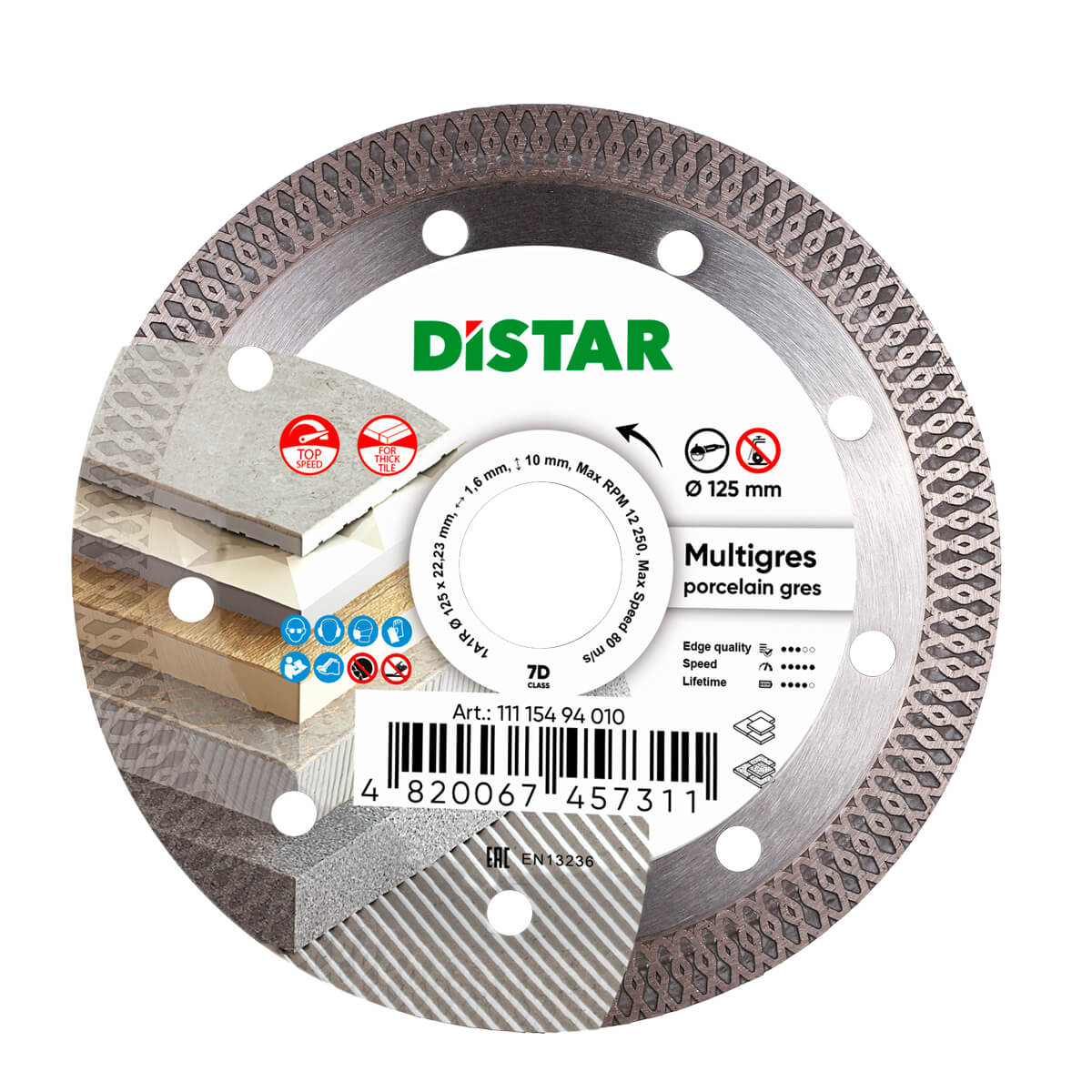 Mehrbereichs-diamantscheibe 1251,41022,23 – Td-di 7311