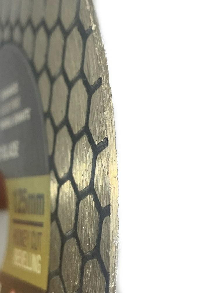 Diamantscheibe 125 Mm X 1,5 Mm X 22,2 Mm, Honigschliff, Indischer Profi-schliff