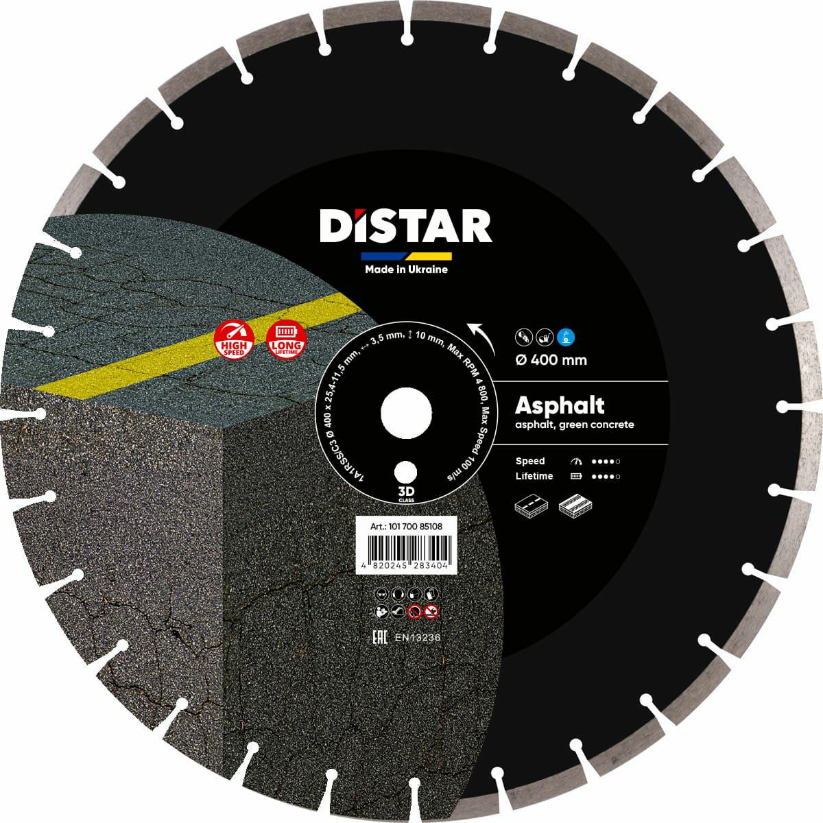 Distar Diamanttrennscheibe Asphalt 400 X 3,5 2,5 X 25,4 Mm