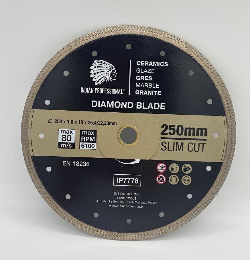 250 Mm Slim Cut Indische Profi-diamanttrennscheibe