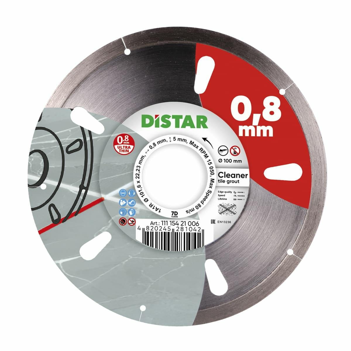 Distract Diamant-reinigungsscheibe 100 X 0,8 X 5 X 22,23 Mm