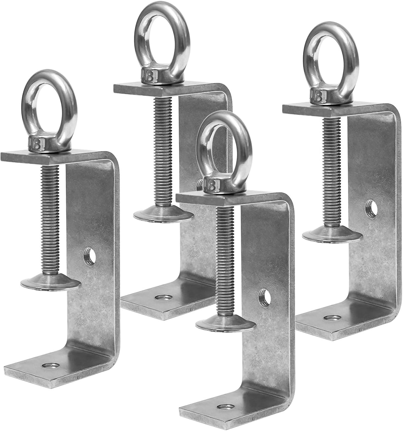 4-teiliges Verstellbares C-klemmen-set, Befestigungsklemme, Heberinge, C-klemme, Schraubklemme, Edelstahl, C-förmige Klemme Zum Schweißen, Für Schreinerarbeiten Und Heimwerkerprojekte