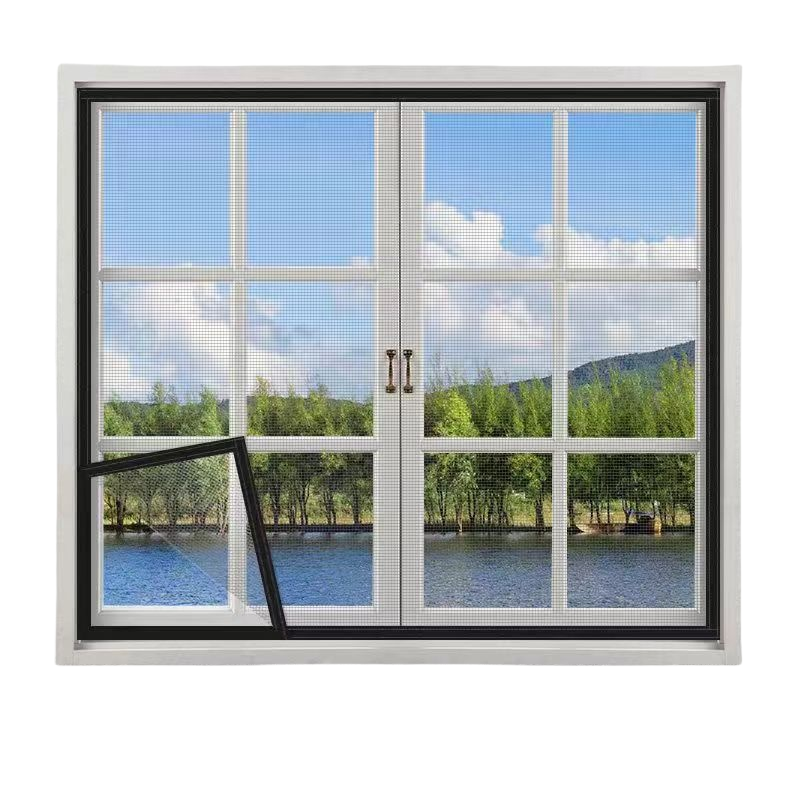 Fenster-moskitonetz, 60 X 80 Cm, Insektenschutz- Und Fliegengitter, Einfache Montage, Schwarz