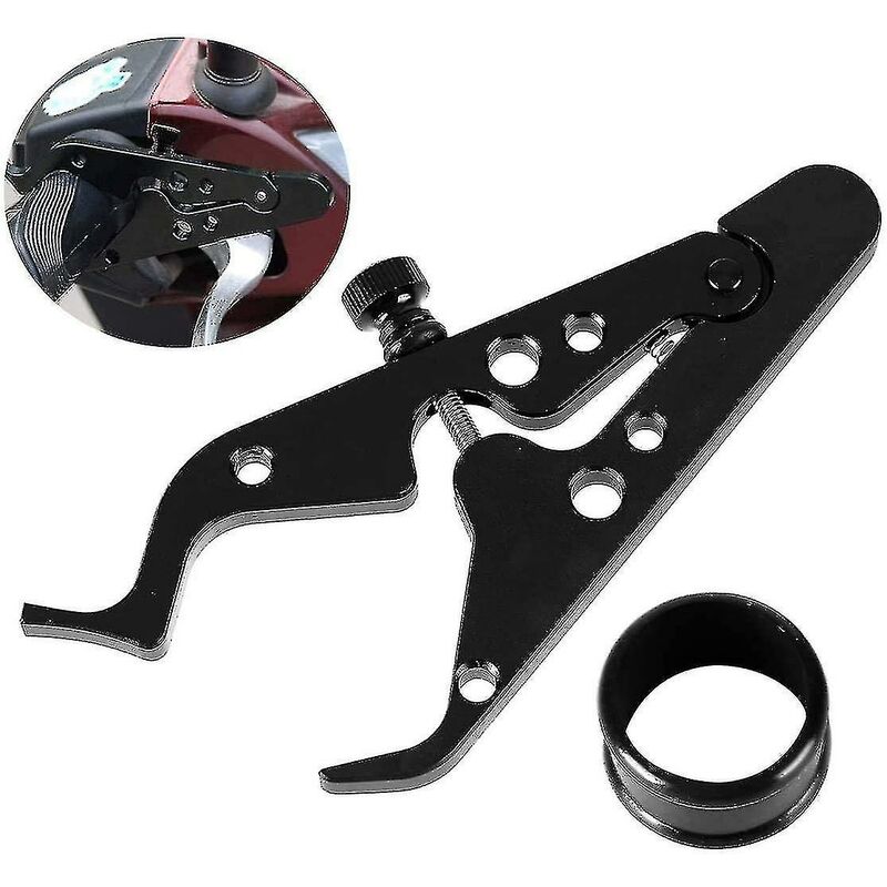 Crea Motorcycle Cruise Control Throttle Assist, Motor Lock Assist Cruise Control Clamp Handle With Silicone Ring For Most-