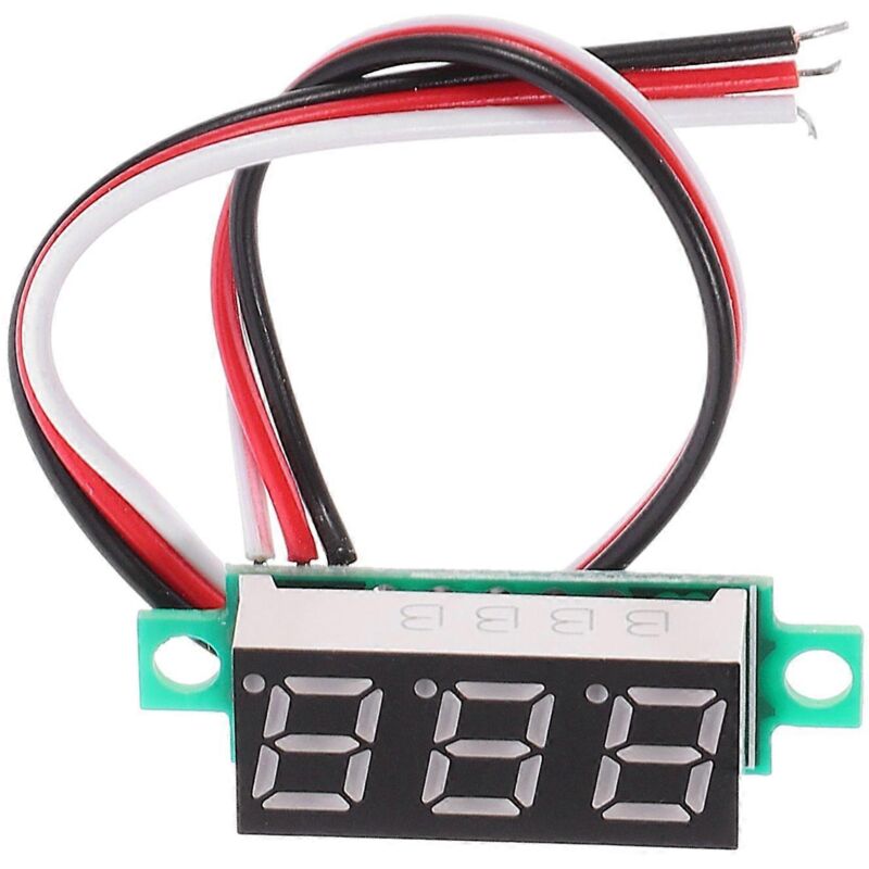 Module De Carte De Voltmètre Numérique Miniature À Led De Haute Précision, Dc4-30v 0-10a, Panneau D'Affichage De Surveillance Du Voltmètre (lettres Rouges).