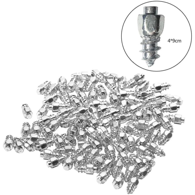 100pcs Bicycle Tire Studs Snow Spikes Anti-slip Screw Tire Spikes( Size : A )