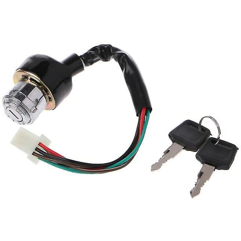 Crea – Interrupteur À Clé De Contact Pour Quad Chinois – Compatible Kazuma 50/90/110 Cc – 3 Positions Marche/verrouillage/arrêt – 1 Ensemble Avec Clés - 110cc