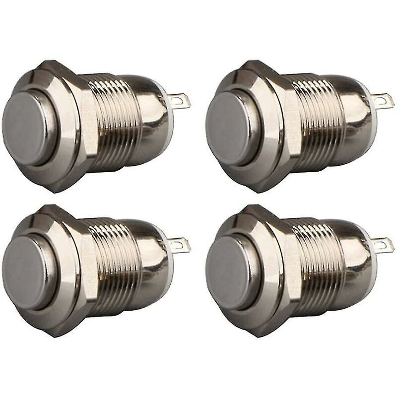 Crea 4 Momentary Push Button Waterproof Stainless Steel Pushbutton Switches