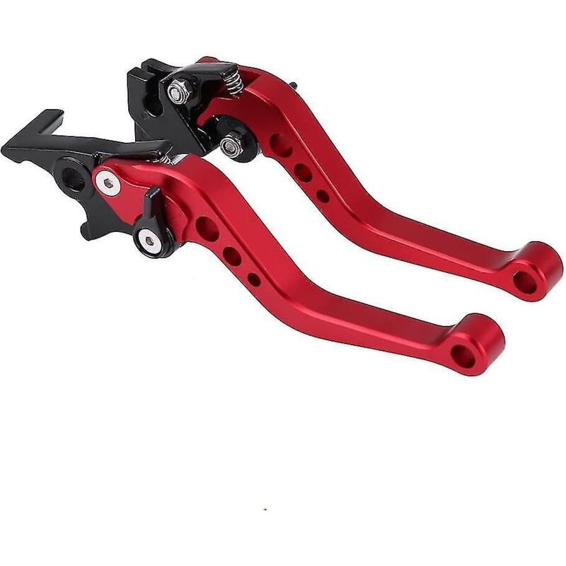 Crea 1 Pair Universal 22mm 7/8" Cnc Aluminum Motorcycle Clutch Drum Brake Lever(red)