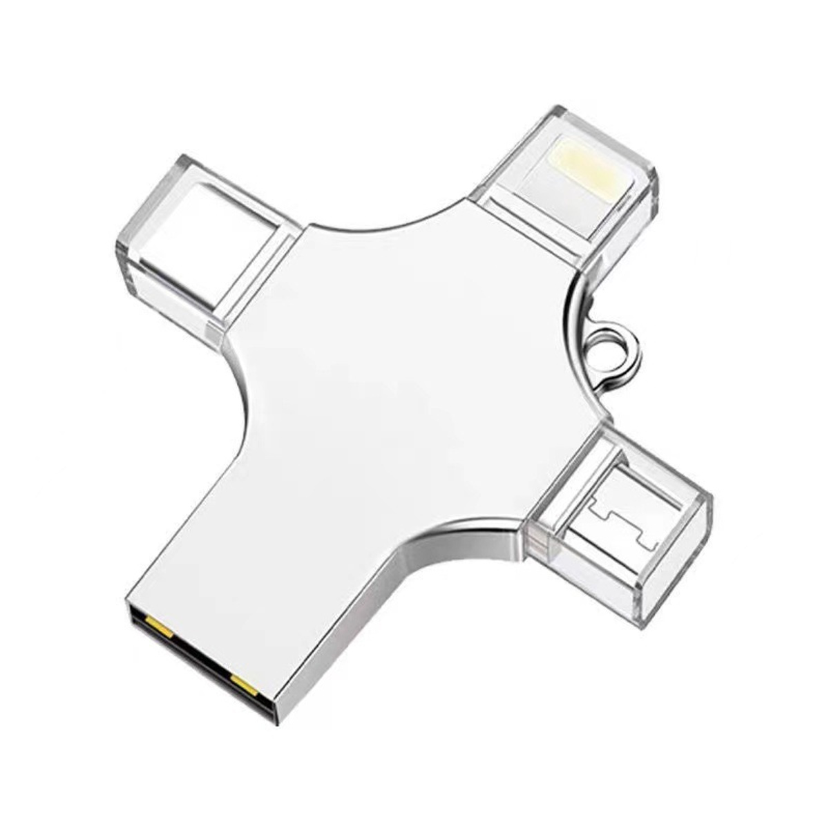 2 Tb 4-in-1 Usb 3.0-flash-laufwerk, Kompatibel Mit Iphone, Android, Ipad, Mac, Pc, Galaxy S, Windows, Usb A, Usb C, Micro-usb Und Iphone-anschlüssen.