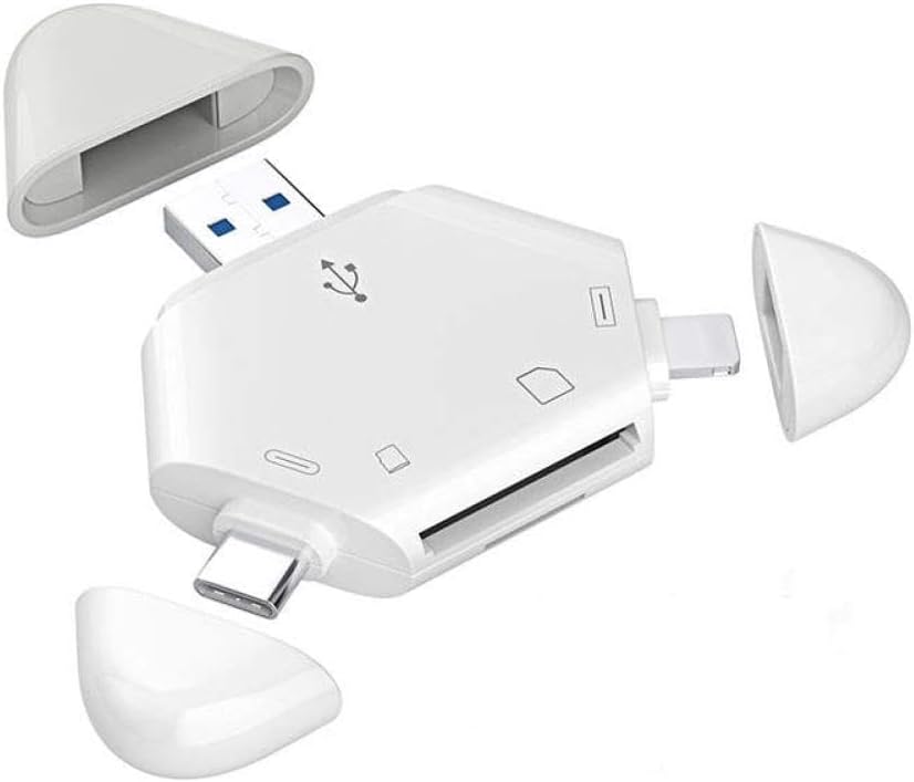 Usb-c-kartenleser Mit Dreieckiger Magnetklappe, Kompatibel Mit Tf- Und Sd-karten Und Verwendbar Mit Pcs, Laptops Und Mobiltelefonen.