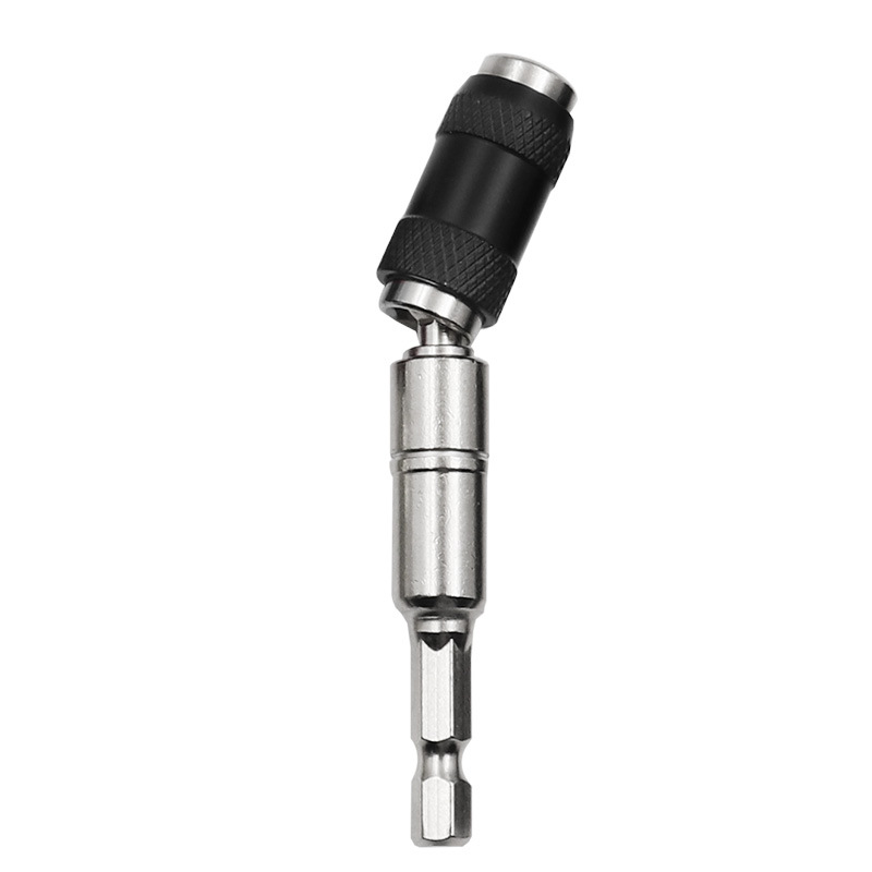 1/4"-sechskant-dreh-magnetbithalter, Schnellwechsel, Für Enge Stellen, Magnetbithalter (schwarz + Silber)