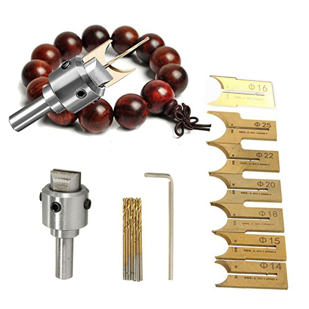 Set Mit 16 Holzperlenfräsern – 16 Bis 25 Mm – Für Die Holzbearbeitung – Hartmetall-fräser