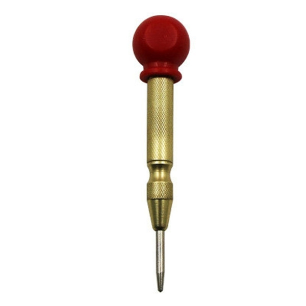 Halbautomatischer, Federbelasteter Körner, Bohrmarkierungswerkzeug, Hardwarezubehör, 1 Stück (goldkappentyp)
