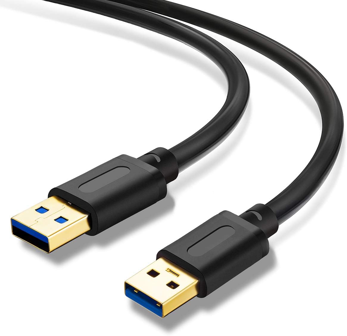 90 Cm Langes Usb 3.0 A-auf-a-stecker-kabel, Usb-auf-usb-kabel, Usb-stecker-auf-stecker-kabel, Usb-kabel Mit Vergoldetem Stecker Für Festplattengehäuse, Dvd-laufwerke, Laptop-kühler