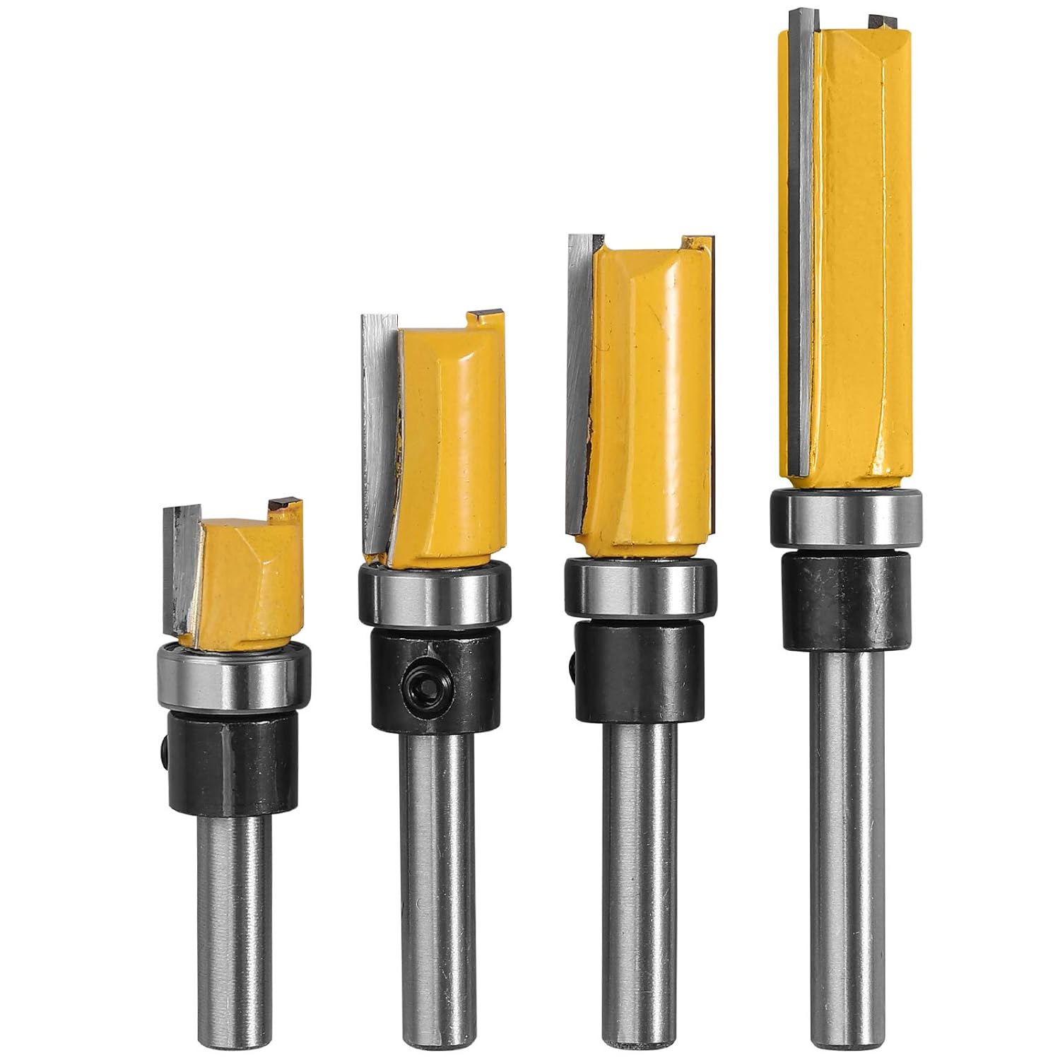 1/4"-holzfräser, 4 Größen (10, 20, 25, 38 Mm), Hochwertiges Aluminiumblatt, Für Massivholz, Spanplatten Und Mdf