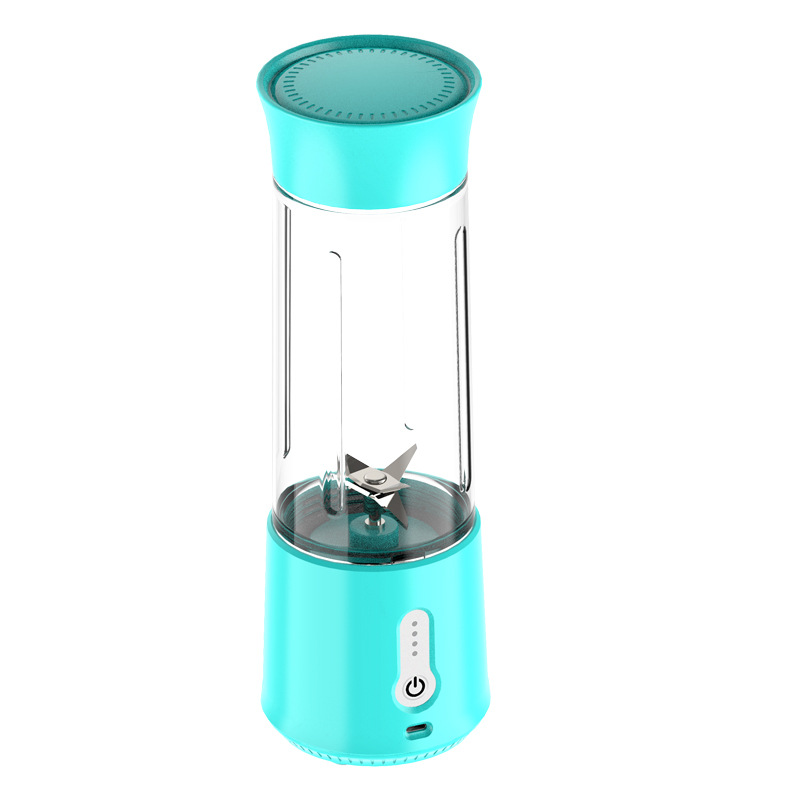 Tragbarer Mixer Mit Usb-ladefunktion – Kompakter Smoothie-maker Mit 500-ml-glasschüssel – Klingen Aus Edelstahl 304 – Ideal Für Milchshakes Und Smoothies (blau)