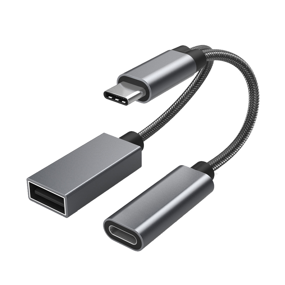 Usb Typ-c Auf Usb 2-in-1 Adapter (otg-kabel + Stromkabel) Für Steam Deck, Switch, Macbook, Ipad, 3d-drucker, Samsung Galaxy Und Mehr.