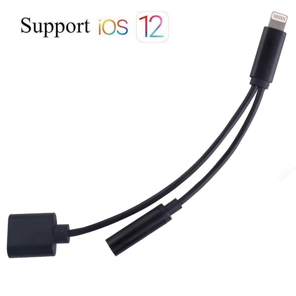 3,5-mm-kopfhöreranschlussadapter, Iphone-kopfhöreradapter, Kfz-ladegerät, Audio- Und Ladekabel Für Iphone, Kompatibel Mit Iphone 11, Xs, Xr, X, 7, 7 Plus, 8 Und 8 Plus