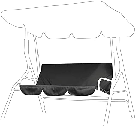 Dreisitzer-schaukelkissenbezug, Wasserdichtes Outdoor-stuhlkissen Für Terrasse, Garten, Balkon, 150 X 50 X 10 Cm