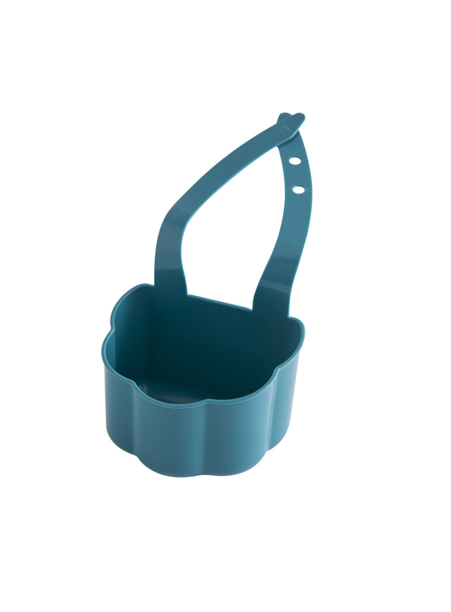 Spülbeckenschwammhalter Aus Pp Und Gummi, Seifenschale, Aufbewahrung, Wasserhahnhalterung, 1 Stück (dunkelblau)
