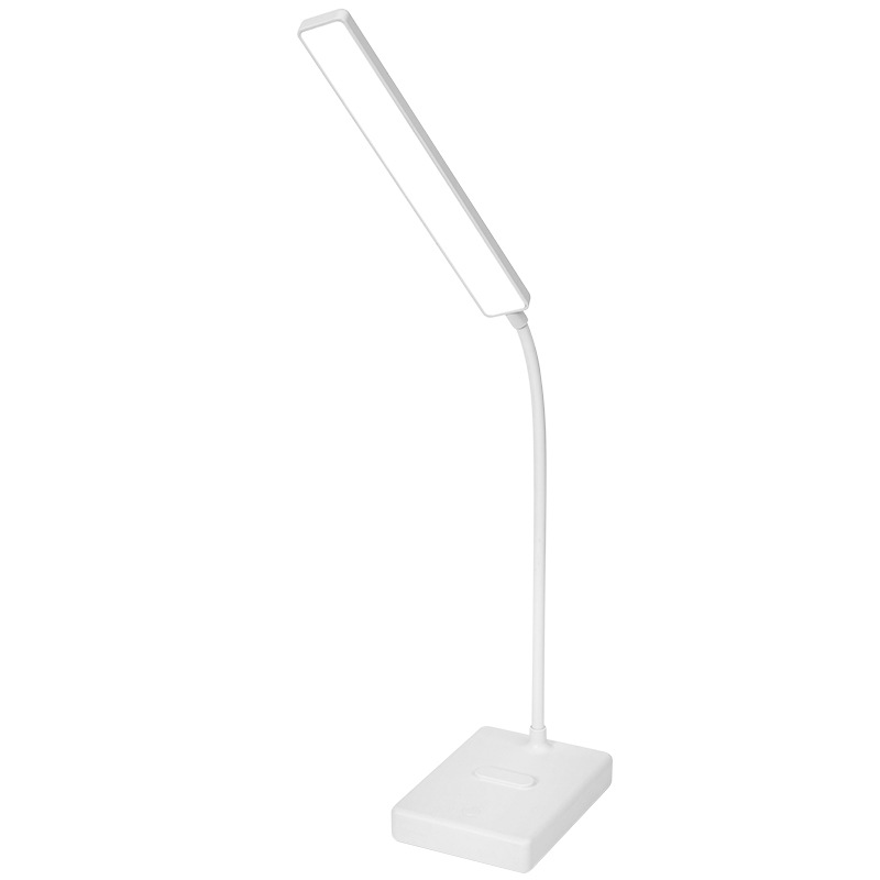 Led-schreibtischlampe, Usb-aufladbar, 2000 Mah Akku, Berührungsschalter, 3 Led-farben, 6 Helligkeitsstufen, Einstellbare Intensität, Tragbare Tischlampe, Ideal Zum Lesen, Lernen, Fürs Büro Oder Studen