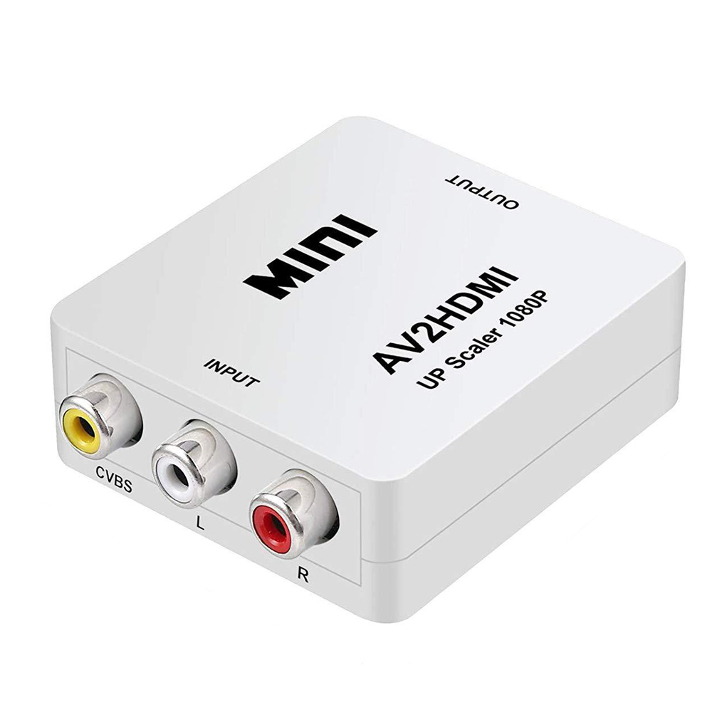 Av-zu-hdmi-adapter, Mini-video-audio-konverter, Kompatibel Mit Pal/ntsc-standards, Geeignet Für Fernseher/pcs/ps3/set-top-boxen/xbox, Vhs-recorder/videorecorder/dvd-blu-ray-player.