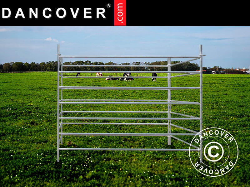 Tiergehege, 1,5x1,22m, 4 Stk., Silber - Dancover