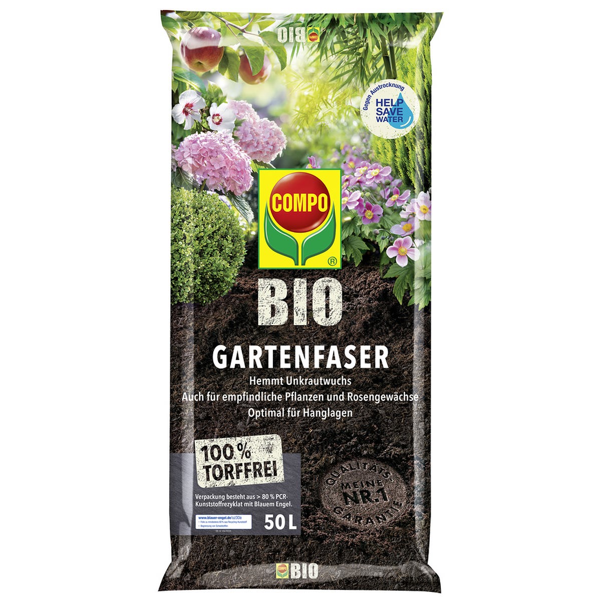 Compo Bio Gartenfaser Torffrei Torffrei, 50 L