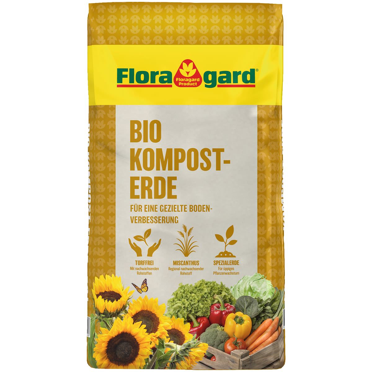 Floragard Bio Kompost-erde Torffrei 50 L, E 42