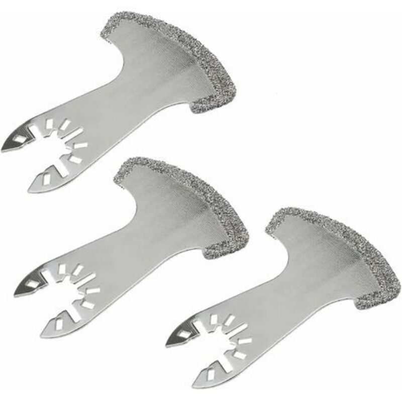 [jamais Utilisé]set Mit 3 Fugensägeblättern, Multifunktionssägeblätter Mit Oszillierender Schneide Und Diamantspitze