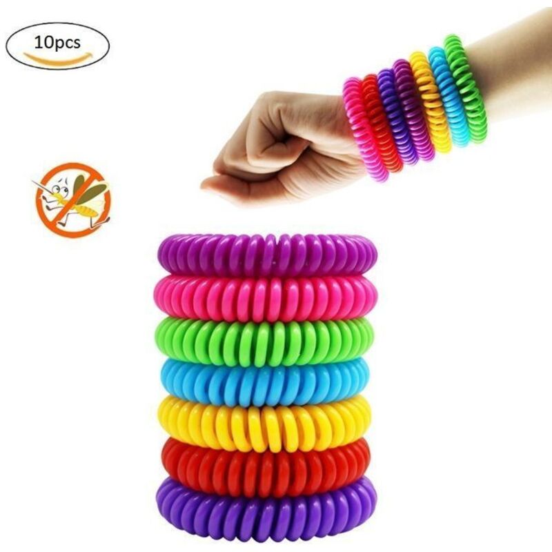 [jamais Utilisé]eva-mückenschutzarmbänder, Federbelastete Mückenschutzarmbänder, Mit Ätherischen Ölen Angereicherte Armbänder, Armbänder Mit Citronelladuft