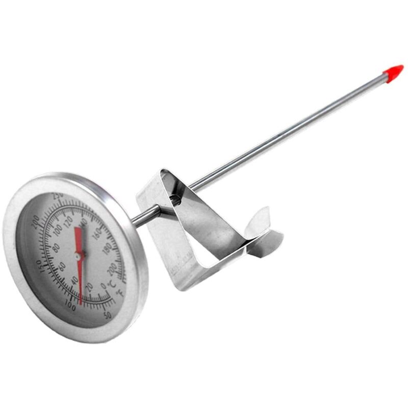 [neuwertig]fleischthermometer, Frittierölthermometer Mit Topfklemme, Mechanisches Thermometer Mit Drehknopf Für Die Herstellung Von Süßigkeiten Und Kerzen