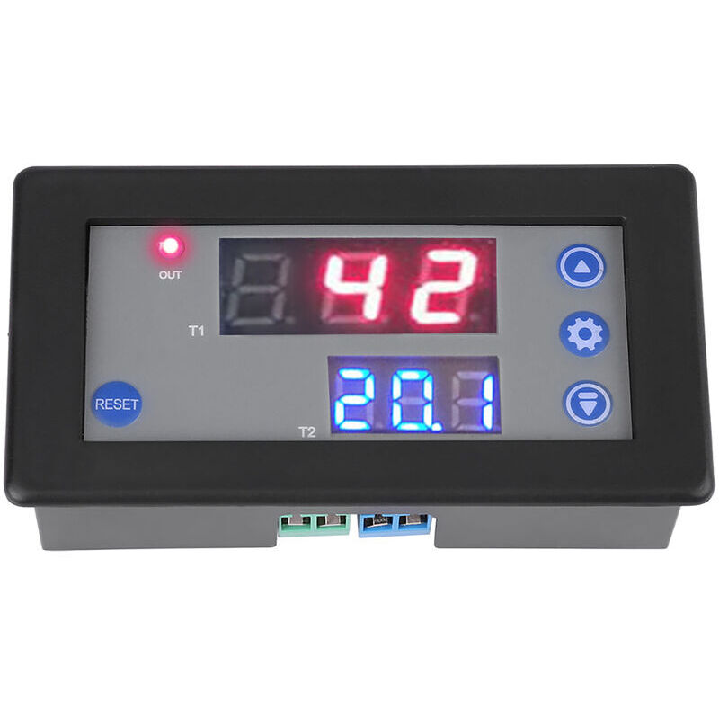 [neuwertig]12v Zeitverzögerungsrelaismodul Mit Doppelzyklus-timer Und Digitaler Led-anzeige