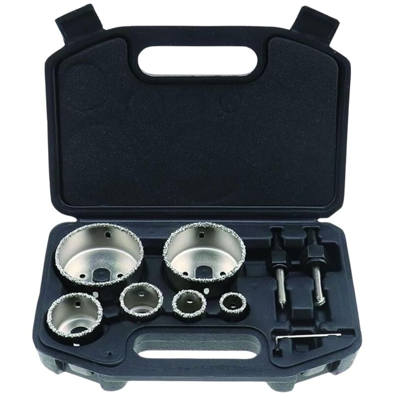 [neuwertig]9-teiliges Diamant-lochsägen-set 22/28/35/44/68/73 Mm Diamant-lochsägen Für Fliesen, Keramik, Glas, Porzellan Und Marmor