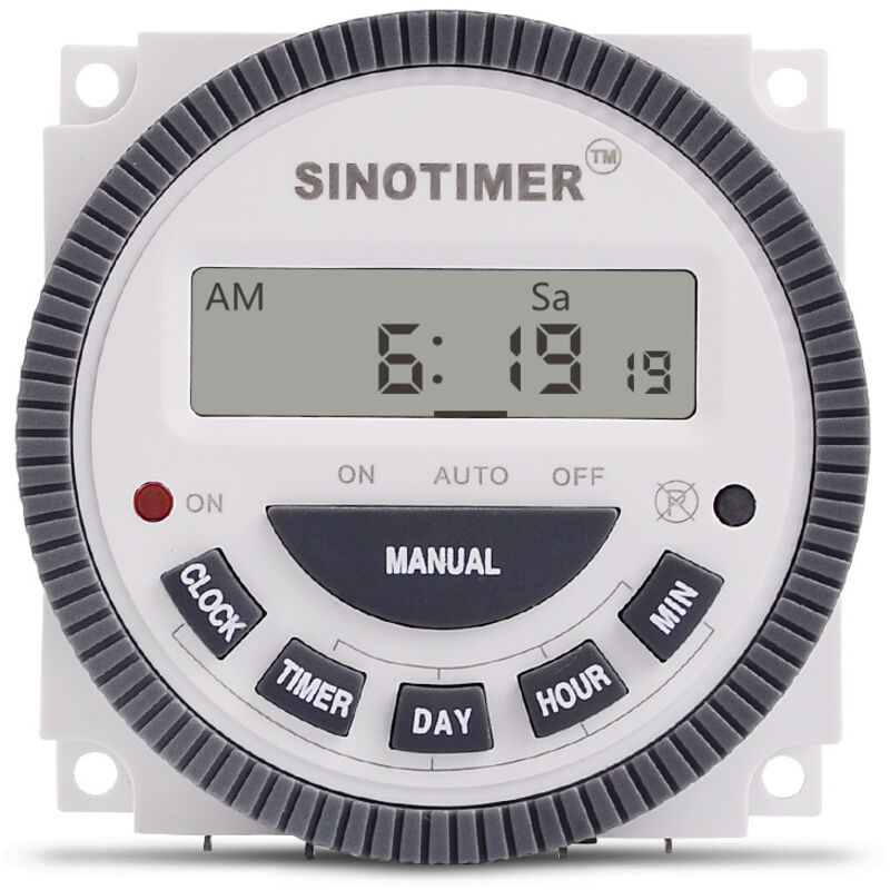 [neuwertig]tm619 Lcd-digitalzeitschalter, Wöchentlich Programmierbar, Schlankere Ausführung, 16 A, 1 Öffner + 1 Schließer (tm619-3 220 V)