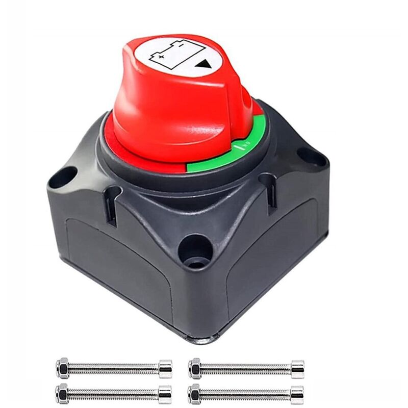 [neuwertig]12v-48v Batterietrennschalter, Batterietrennschalter, Batterietrennschalter, Autobatterietrennschalter, Für Autos, Boote, Lkws, Wohnmobile, Wohnwagen
