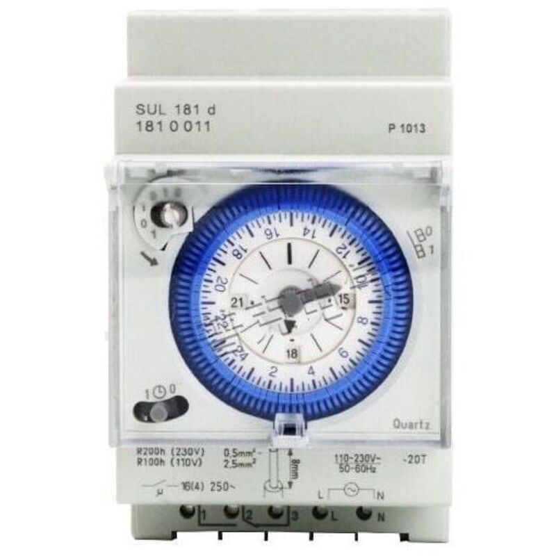[neuwertig]24-stunden-programmierbarer Analoger Mechanischer Timer, Tageseinstellung, 110 V/220 V, 15-minuten-einstellung, Relaisschaltung