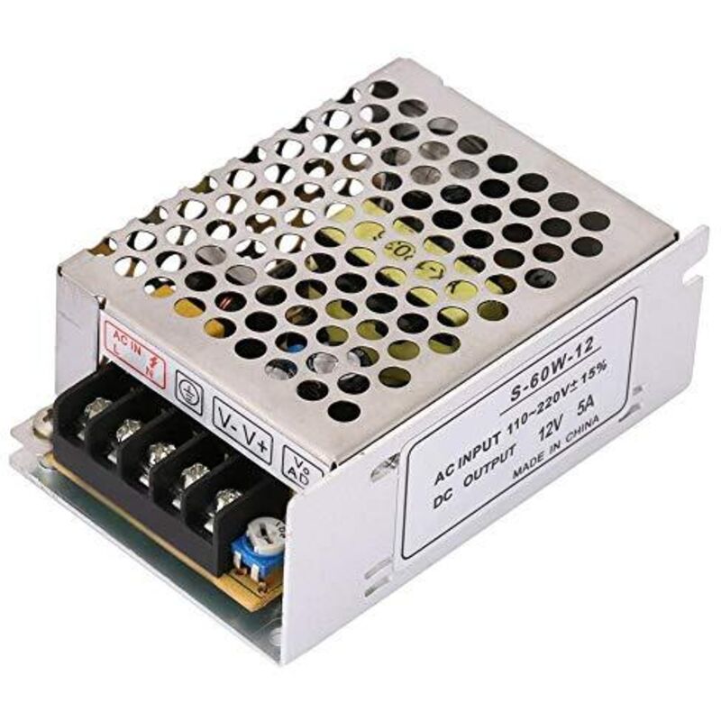 [neuwertig]5a 60w Streifen-schaltnetzteil-transformator Für Cctv-, Radio- Und Computerprojekte, 110–220 V Ac Auf 12 V Dc