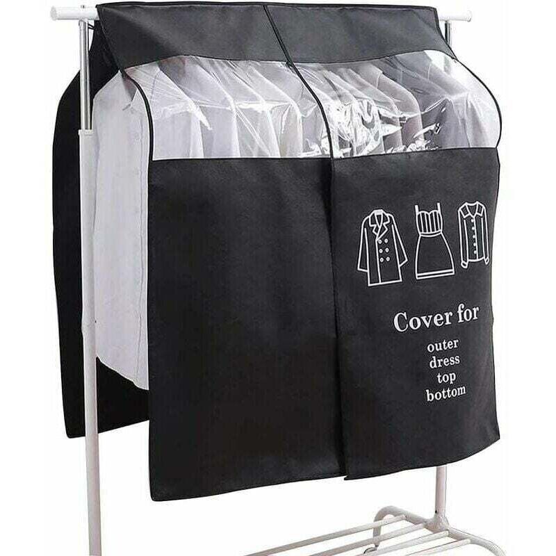 [neuwertig]universelle Staubschutzhülle Für Kleidung 90x110cm Schwarz