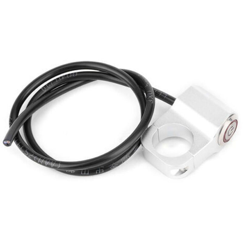 [neuwertig]scheinwerferschalter Aus Aluminiumlegierung Mit Roter Led-anzeige, Motorrad-modifikationsteile, 25 Mm